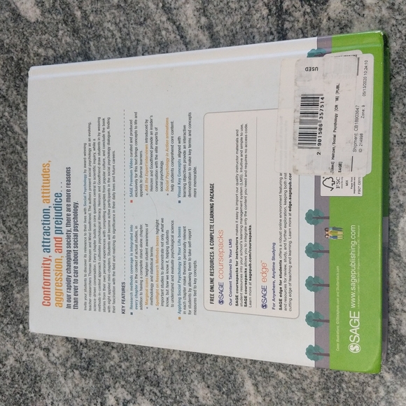 Sage Publications Social Psychology. EUC. - Picture 2 of 4